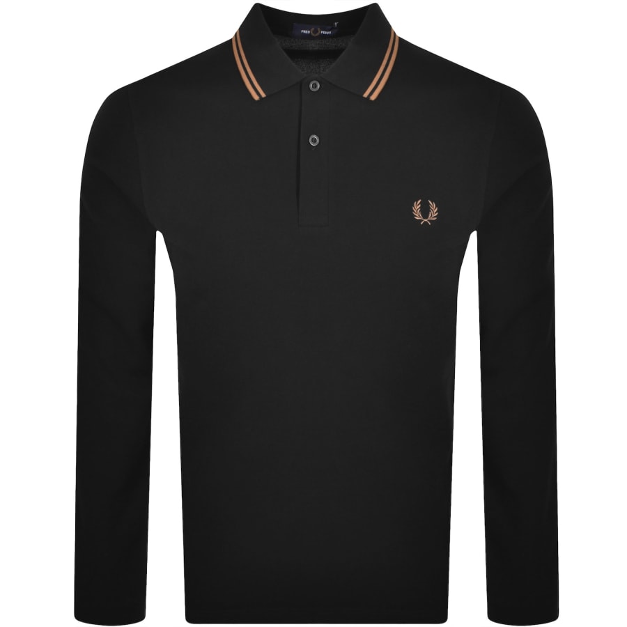 Fred Perry Twin Tipped Polo T Shirt Black | Mainline Menswear us